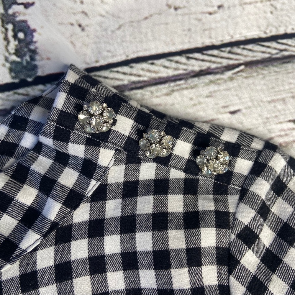 NWT J. Crew Black & White Gingham Dress Size S - Picture 4 of 10